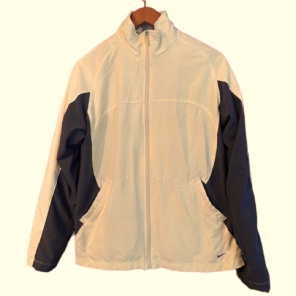 Nike Performance Golf Running Jacket Yellow & Gray lined Sz 8-10 Women’s